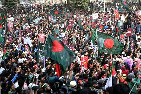 Anti-Discrimination Student Movement Held A 'March For Unity' Program In Dhaka.