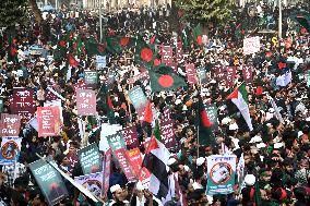 Anti-Discrimination Student Movement Held A 'March For Unity' Program In Dhaka.