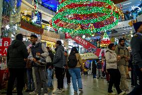 People Celebrate New Year's Eve 2024 In Nepal.