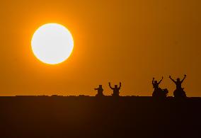 Last Sunset Of 2024 In Qatar