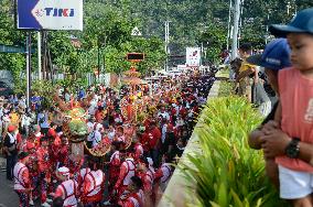 Chinese People Tradition Sipasan Carnival Welcomes New Year Celebrations In Padang Indonesia