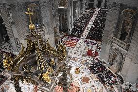 Pope Francis Leads Vespers And Te Deum On New Year's Eve