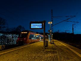 Murnau Train Station In Bavaria