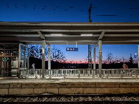 Murnau Train Station In Bavaria