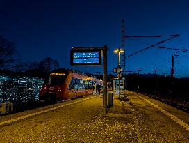 Murnau Train Station In Bavaria