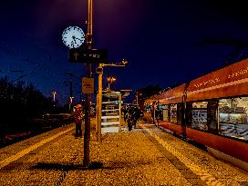 Murnau Train Station In Bavaria