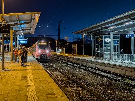 Murnau Train Station In Bavaria