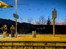 Murnau Train Station In Bavaria