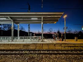 Murnau Train Station In Bavaria