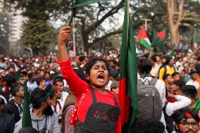 March For Unity' Program In Dhaka.