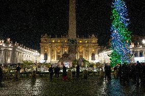 Pope Francis Leads The First Vespers And The Te Deum At St. Peter's Basilica At The Vatican