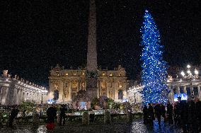 Pope Francis Leads The First Vespers And The Te Deum At St. Peter's Basilica At The Vatican