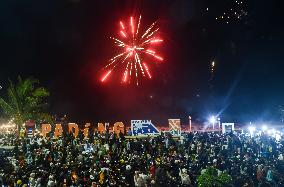 New Year 2025 Celebration In Padang West Sumatra