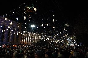 New Year Celebrations And Demonstrations In Tbilisi