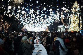 New Year Celebrations And Demonstrations In Tbilisi