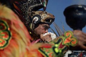 Dancers Perform Ceremony On The Occasion Of The New Year 2025 In Mexico And For The 700 Years Of The Founding Of Mexico-Tenochti