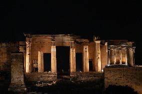 Athens Acropolis On New Years Eve