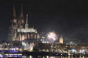 Celebration Of New Year 2025 In Cologne