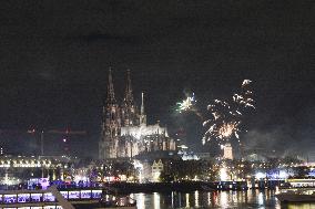 Celebration Of New Year 2025 In Cologne