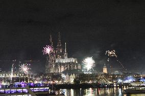 Celebration Of New Year 2025 In Cologne