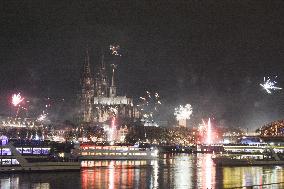 Celebration Of New Year 2025 In Cologne