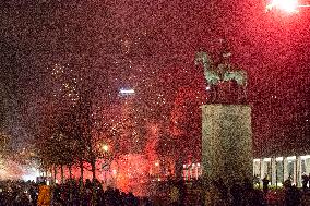 Celebration Of New Year 2025 In Cologne