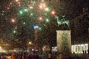 Celebration Of New Year 2025 In Cologne