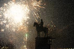 Celebration Of New Year 2025 In Cologne