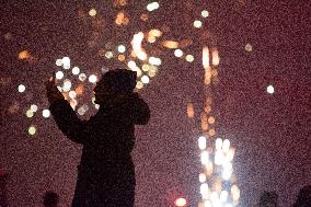 Celebration Of New Year 2025 In Cologne