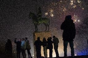 Celebration Of New Year 2025 In Cologne