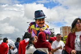 Old Year Parade in Southern Colombia