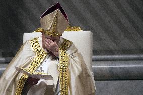 Pope Francis Leads Vespers And Te Deum On New Year's Eve - Vatican