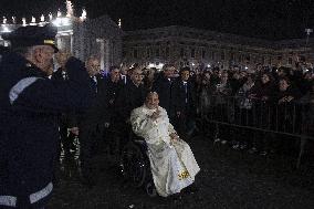 Pope Francis Leads Vespers And Te Deum On New Year's Eve - Vatican