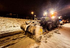 Snowfall In Linkoping