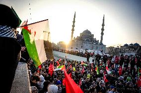 Palestinian Solidarity Protest - Istanbul