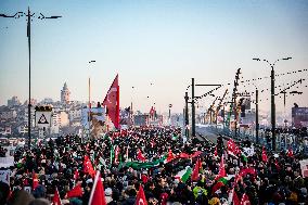 Palestinian Solidarity Protest - Istanbul