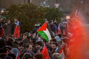 Palestinian Solidarity Protest - Istanbul