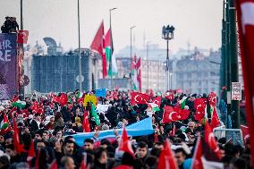 Palestinian Solidarity Protest - Istanbul