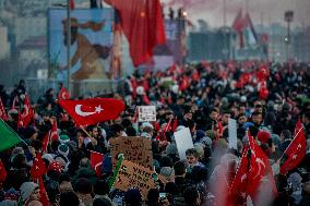 Palestinian Solidarity Protest - Istanbul