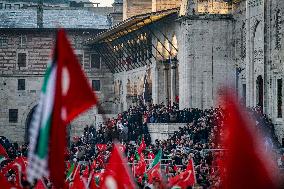 Palestinian Solidarity Protest - Istanbul