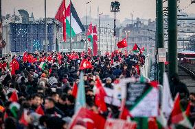 Palestinian Solidarity Protest - Istanbul