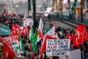 Palestinian Solidarity Protest - Istanbul