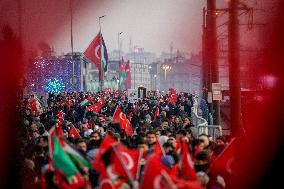 Palestinian Solidarity Protest - Istanbul