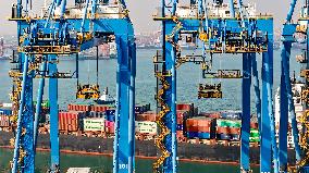 Qingdao Port Container Trade