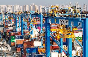 Qingdao Port Container Trade