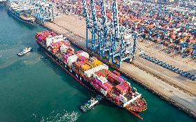 Qingdao Port Container Trade