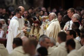 Pope Francis celebrates Holy Mass on the Solemnity of Mary Most Holy Mother of God
Thursday, 1 January, Altar of the Confessio,