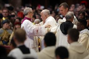 Pope Francis celebrates Holy Mass on the Solemnity of Mary Most Holy Mother of God
Thursday, 1 January, Altar of the Confessio,