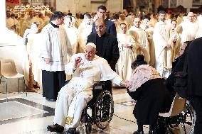 Pope Francis celebrates Holy Mass on the Solemnity of Mary Most Holy Mother of God
Thursday, 1 January, Altar of the Confessio,