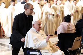 Pope Francis celebrates Holy Mass on the Solemnity of Mary Most Holy Mother of God
Thursday, 1 January, Altar of the Confessio,